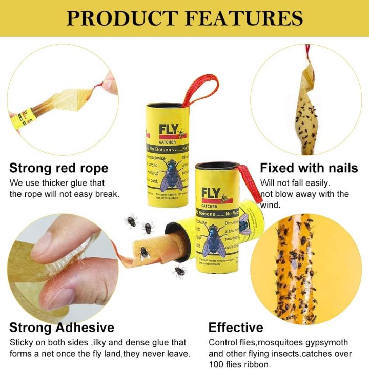 Fly%20Catcher%204%20Rolls%20Insect%20Bug%20Fly%20Glue%20Paper%20Catcher%20Trap%20Sticky%20Flies%20Ribbon,%20Made%20in%20USA%20-%20Image%206