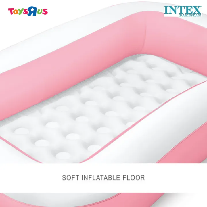 INTEX%20Pink%20&%20Sky%20Blue%20Rectangular%20Baby%20Pool%20with%20Soft%20Floor%20With%20Pump%20&%2010Pcs%20Balls%20(%2065.5"%20L%20x%2039.5"%20W%20x%2011"%20H%20)%2058423%20Intex%20baby%20pool%20-%20Image%203