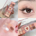 Heartbeat 12 Colors Eyeshadow Palette Blush Highlight Eyeshadow Multifunctional Practical Three-In-One Comprehensive Palette Multi-Style. 