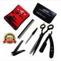 Premium Quality Barber Scissors Set / Hair Cutting Scissors Set / Hair Dressing Scissors set / Personal Hair Cutting kit set Stainless Steel Black Color. 