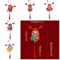 High-end 3D God of Wealth Fridge Stickers Cartoon Self-adhesive Shaking Head God Pendant Chinese Style Spring Festival Magnet New Year Gift. 
