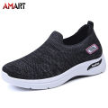 women\'s casual mom shoes flying knitted socks shoes soft sole sneakers. 
