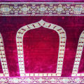 Velvet Prayer Mats, Prayer Rug & Prayer Carpet | Red Color Soft Masjid Carpet Saf Matt | Quilted Jai Namaz Dari Saff Chatai | Islamic Muslim Salah Mat | Muslim Pray Rug Namaz Sajadah Mat | Masjid Carpet Saaf. 
