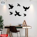 Dotz Black Flying Wooden Birds for Kids Room, 6/12/24/48/102 Pcs Room Decoration, Decoration Accessories, Kids Room Decoration, Girls Room Decoration, Bedroom Decoration Ideas. 