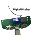 Power Bank Module with Digital Display & Temperature Sensor | Type-C & Dual USB Output. 