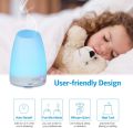 Criacr 150ml Essential Oil Diffusers, Aromatherapy Diffusers with 7 Colorful LED Lights, Adjustable Mist Mode, BPA-Free, Waterless Auto Shut-off Humidifiers, for Home, Yoga, Office, Spa, Baby. 