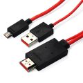 Mhl Micro USB to hdmi 1080p hd tv Cable Adapter for Samsung Galaxy S3 S4 S5 Note 2 Note 3. 