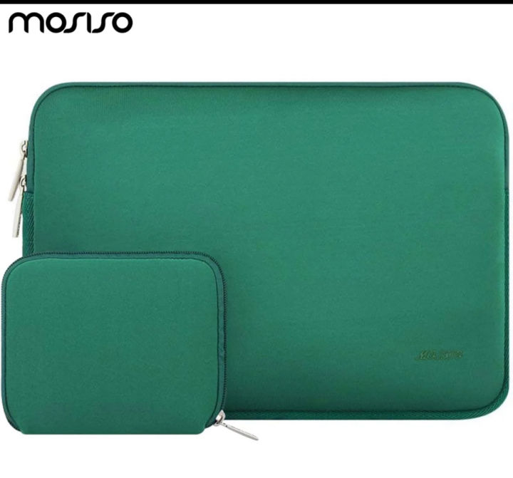 MOSISO Laptop Sleeve Bag 13 and 14 Inches , Unisex Neoprene Vertical Case with Pouch - Multicolor