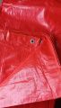 Heavy Duty Orange Plastic Tarpal waterproof All sides stitched with rings. 