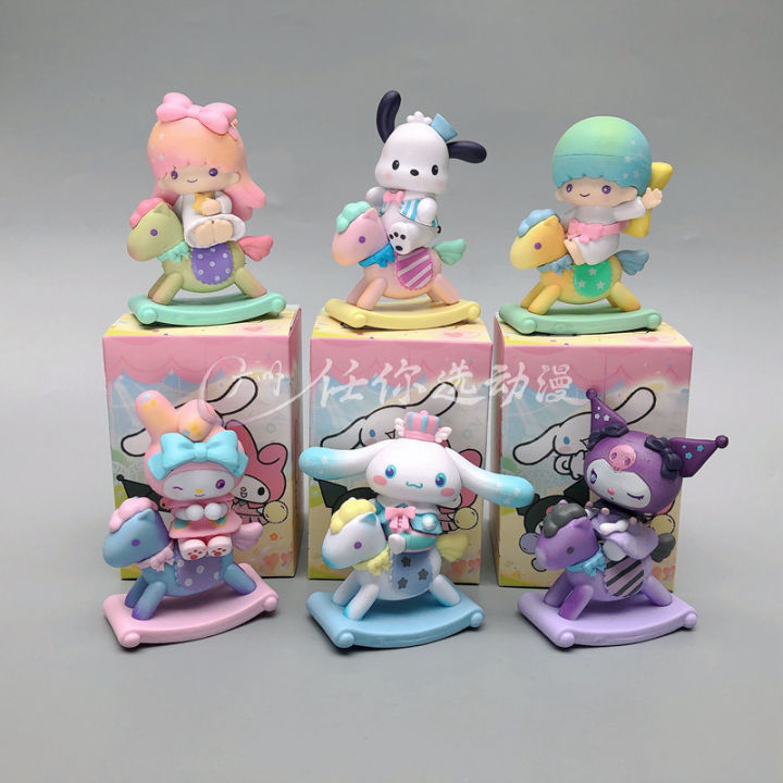 Sanrio Blind Box Childlike Heart Trojan Horse Kuromi Surrounding Melody Handmade Egg Twister Toy If Come to Decorate