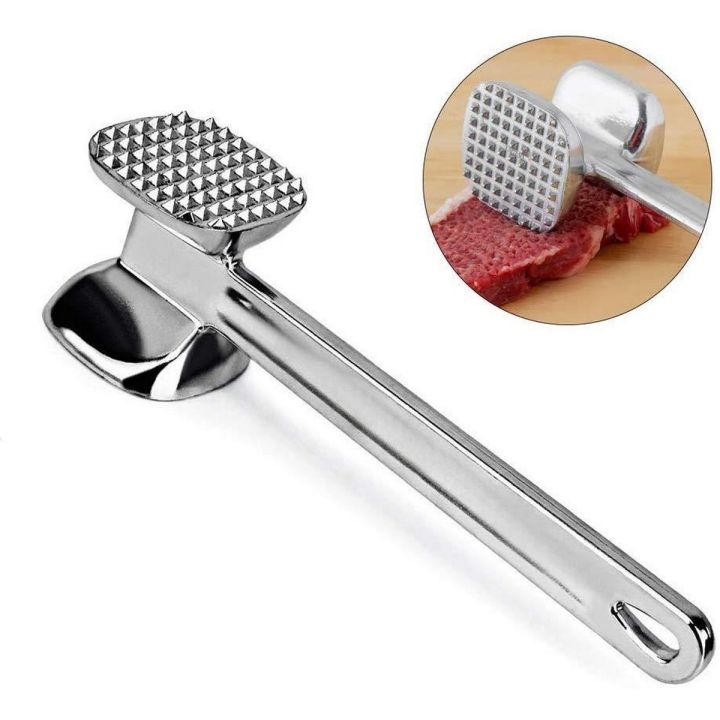 Two Sides Aluminum Meat Hammer Mallet Beef Chicken Kitchen Tools
