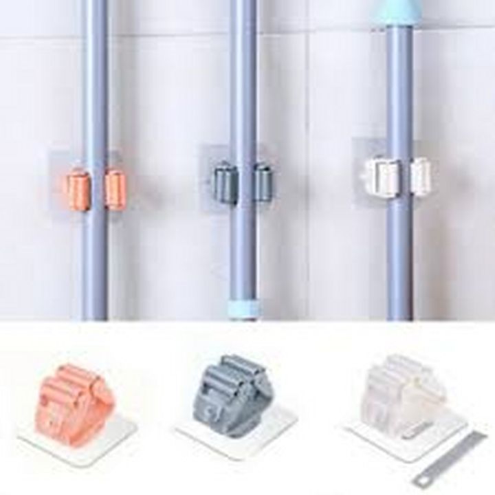 Mop%20Holder%20Mop%20Clip%20Broom%20Holder%20Wall%20Mount%20Self%20Adhesive%20Kitchen%20Bathroom%20Silver%20-%20Image%206