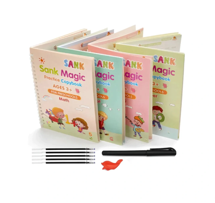SANK%20Montessori%20Reusable%20Pack%20Of%204%20Sank%20Magic%20Book%20(4%20BOOKS%20+%201%20PEN%20+%205%20REFILL)%20for%20Montessori%20Children%20Tracing%20Handwriting,%20Colouring,%20Drawing%20&%20Sketching.%20-%20Image%203