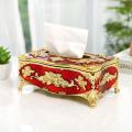 European Hotel Kitchen Rectangular Fancy Table Facial Tissue Box Cover Holder. 