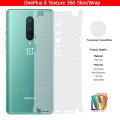 ONEPLUS 8 SKIN / WRAP 360 PROTECTION CARBON FIBER/ MATTE/ TRANSPARENT/ LEATHER BACK AND SIDES INCLUDED CAMERA SKIN. 