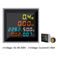 6 in1 Mini Electronic Watt-Hour Meter Voltage Current Power Display Frequency Meter Intelligent Power Monitor. 