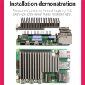 Aluminum Alloy Heatsink Heat Sink Radiator for 5 Anti-Oxidation Good Thermal Conductivity Heat Sink. 
