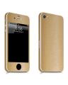 Iphone 4S Gold Brushed Metal Texture Mobile Skin. 