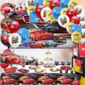 Disney Cars Birthday Party Decorations Lightning Mcqueen Disposable Tableware Banner Balloon Kid Baby Shower Race Party Supplies Hesitate. 