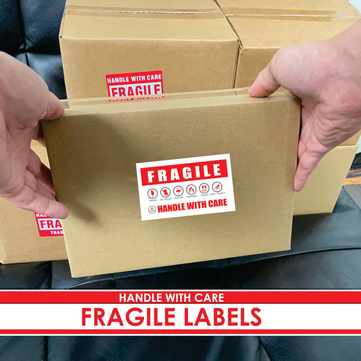 CuztomCraft%203.5%20x%202%20Inches%20Fragile%20Stickers%20Handle%20with%20Care%20Warning%20Packing%20Shipping%20Label%20-%20Permanent%20Adhesive%20for%20Personal%20Bag,%20Mailing%20Packages%20Pack%20of%20%2010/50/100/1000%20-%20Image%203