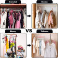 Magic Clothes Hanger 9 Hole Clothes Hanger Multifunctional Drying Rack Space Saving Clothes Hanger Wardrobe Storage Organizer. 