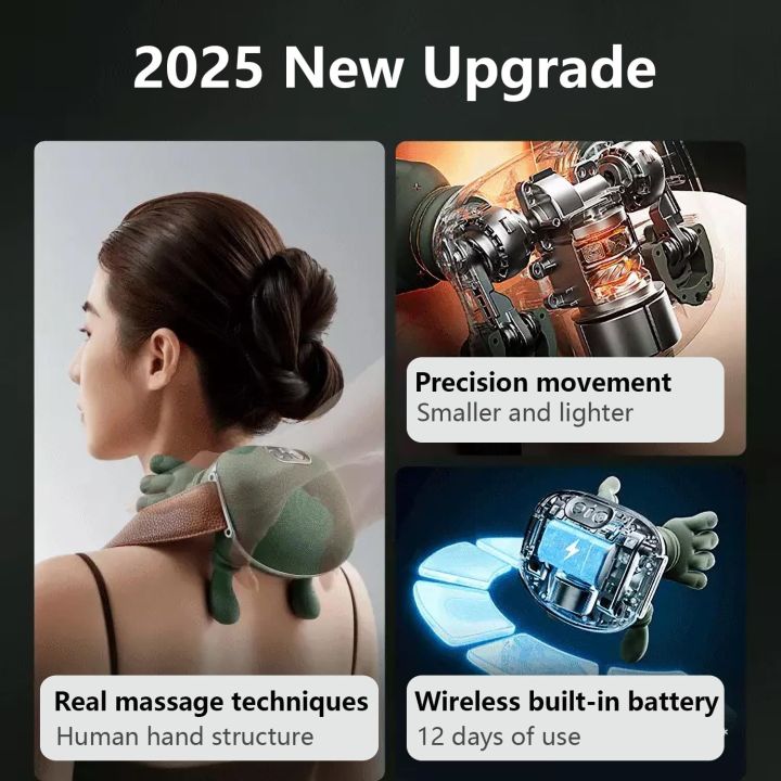 New Generation Bionic Finger Heated Siaasoo Shoulder and Neck Massager ...