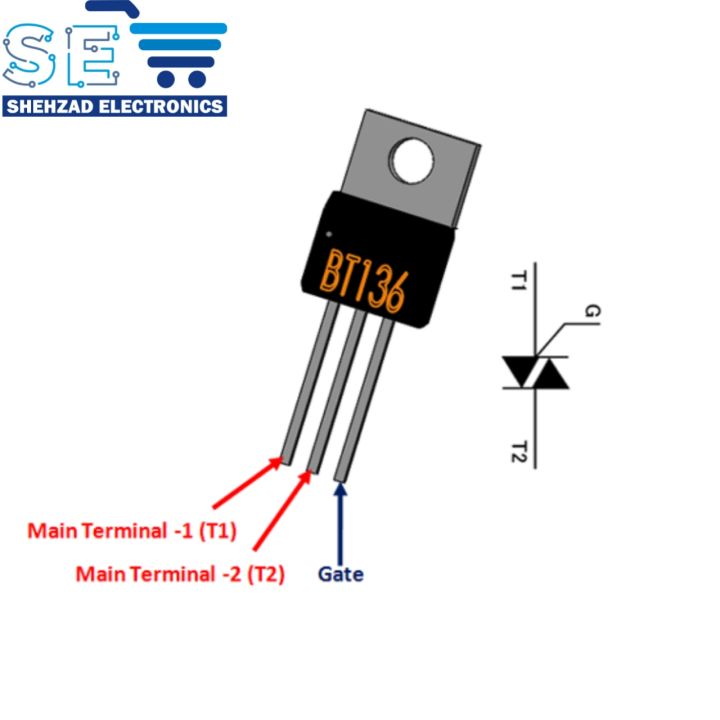 5PCS%20BT136%20%20BT136-600E%20600V%204A%20Triacs%20RAIL%20TRIAC%20TO-220%20-%20Image%202