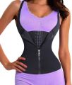 Adjustable Shoulder Strap Waist Trainer Vest Corset Women Zipper Hook Body Shaper Plus Size Waist Cincher Tummy. 