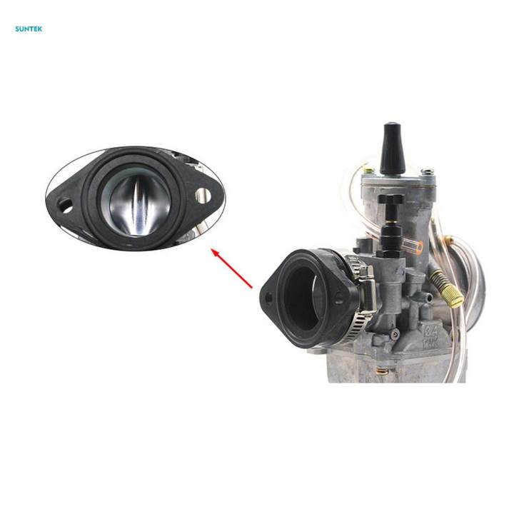 Koso Carburetor Motorcycle Carburetor Adapter 48mm Black Rubber Mat Carburetor Manifold Inlet Intake Pipe For TM28 Carburetor For Vm24 26 28 Dirt Bike Carburetor Flange