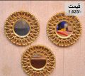 3 Peace Fancy Wall Mirror Décor Decoration Mount Tv Backdrop Party Room Hanging Suns Best for Decoration Purpose. 