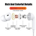 Samsung Galaxy S24 Ultra USB C Headphones Wired Earbuds with Mic in-Ear & Volume Control, USB C Headset for iPhone 15 Samsung Z Fold 4 Flip 5 Galaxy S24 S23 S22 S21 Oneplus 11 10T 9 Pixel 8 7 6A. 