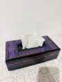 Tissue Box in beautifull Chenoti wood and very fine Laar Paint work. 