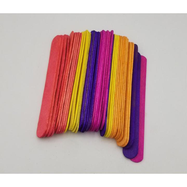 ICE CREAM STICKS IN MULTICOLOR ( PACK OF 40 ICE CREAM STICKS )