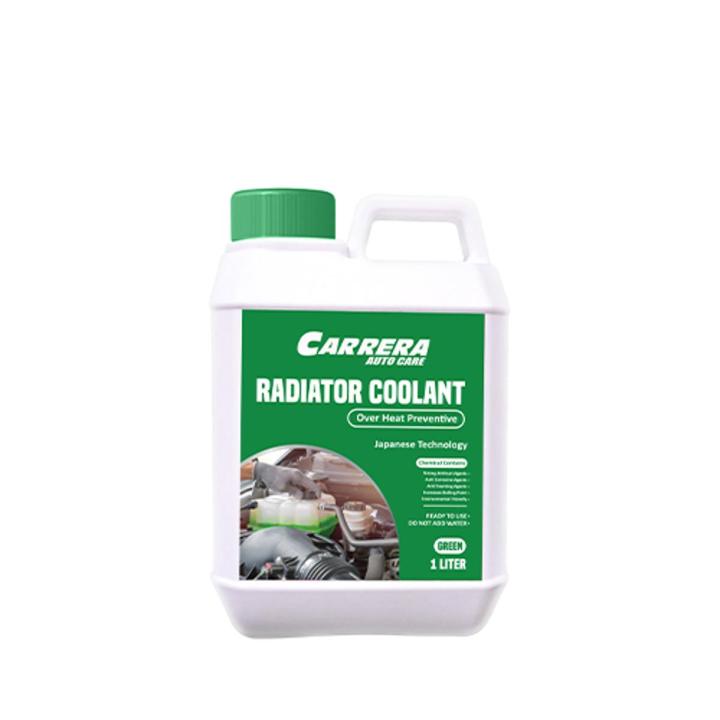 Carrera Radiator Coolant - Anti Rust Coolant - Heat Preventive  Coolant - Heavy Duty Car Coolant - Long Life Radiator Coolant 1 Litre (Heat Preventive  Green)