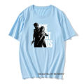 Vintage The Last Of Us Ellie And Joel T-Shirt for Men Cotton Tshirt Fireflies Tlou Video Game Retrod. 