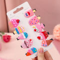 10Pcs a Set Girls Cute cartoon Sweet Hair Clip Rainbow Fruit Cute Cartoon Hair Bands Lovely Hair Accessories Headwear Hairpins. 