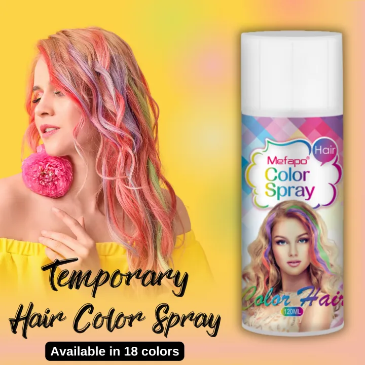 Temporary Color Temporary Hair Color Spray, Instant Hair Dye, No Bleaching Needed, Non ...