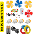 DIY DC Motor Fan Kit for Kids | Electronic Science Project STEM Learning Toy with Motor, Propeller, LEDs & Battery Switches Pack – Pakistan. 