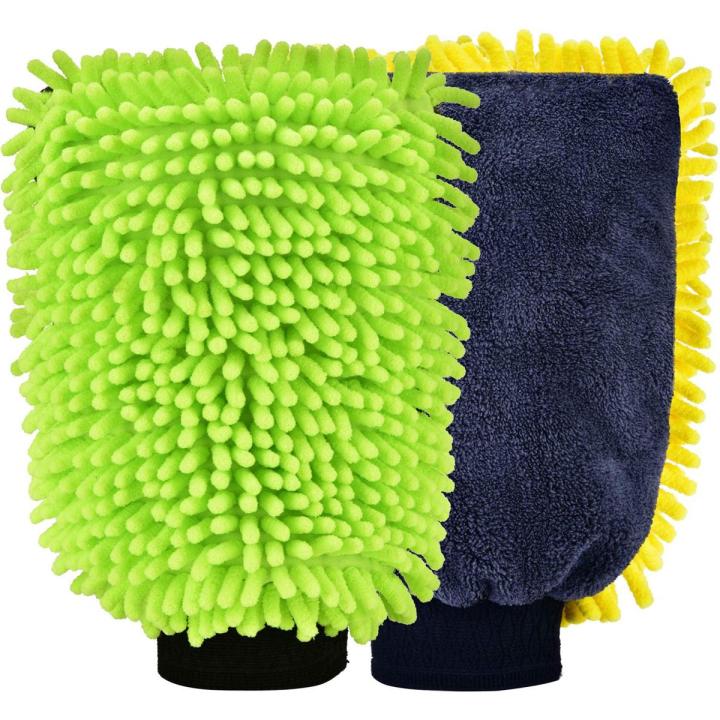[Best] Microfiber Car Cleaning Cloth Towel Gloves Washing Cleaning Anti Scratch Car Washer Random Color