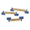 6*9 4/6/8/10/12 Holes Electrical Connector Distribution Box Neutral Terminal Rail Terminal Block High Bridge Type Ground Bar Eatop. 