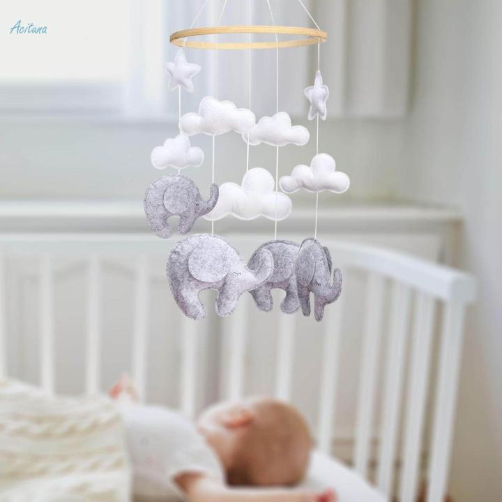 Crib Hanging Toys Felt Crib Mobile Interactive Hanging Cute Creative Bed Bell Stroller Toy for Stroller Photography Props Pram Party Bedroom