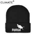 CLIMATE Funny Beanie Hat Lion King Pumba Winter Warm Knitted Hat Hakuna Matata Cool Black Knitted Winter Hat for Men Women. 