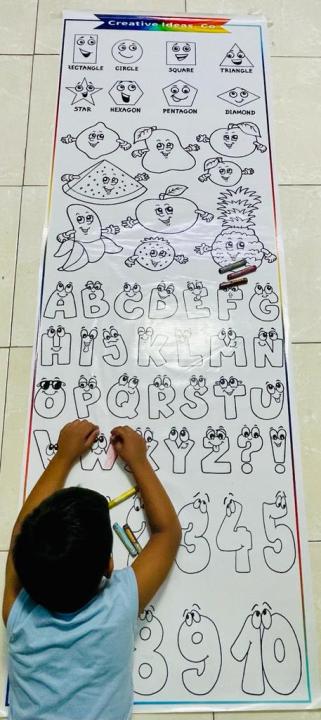 Kids%20Colouring%20Mat%20Art%20Crayon%20Marker%20Reusable%20Children%20Drawing%20roll%20Sketch%20-%20Image%203