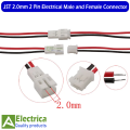 6 /15/ 30 Pairs JST PH 2.0mm 2 Pin Micro Electrical Male and Female Jack Terminal Wire Connector for Toys Battery 20cm 26AWG by Electrica. 