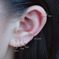 5Pairs Small Hoop Earrings, Tiny Hoop Earrings, Gold Hoop Earrings, Silver Hoop, Helix Hoop, Cartilage Hoop, Tragus Hoop, 4mm 5mm 6mm 7mm. 