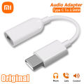 Original Xiaomi Usb Type C To 3.5mm Jack Earphone Adapter Audio Cable Converter For Mi 14 13T 13 12 Pro Redmi K70 POCO F4 Pad 6. 