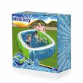 5.5 Ft Bestway Inflatable Rectangular Window Swimming Pool For Kids Summer Season Pools Party With Inflatable Pool, Family Fun Indoor & Outdoor Kids Water Games Swim Play Bath Pool  Windows Pool & Enjoy Summers Swimming Pool For Toddler & Kids Code: 51132. 