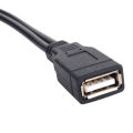 New USB 2.0 1 Female To 2 Male Y-Splitter Data Sync Charging Extension Cable. 