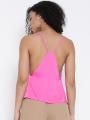 Hot Pink Silk Sheen Top For Women. 