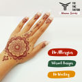Red Henna Waterproof Tattoo Stickers Instant  Mehndi Design for Wedding Bridal Makeup. 